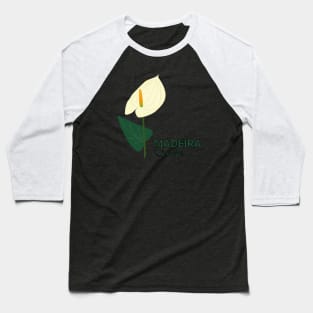 Madeira Island - White Anthurium / Antúrio Branco Baseball T-Shirt